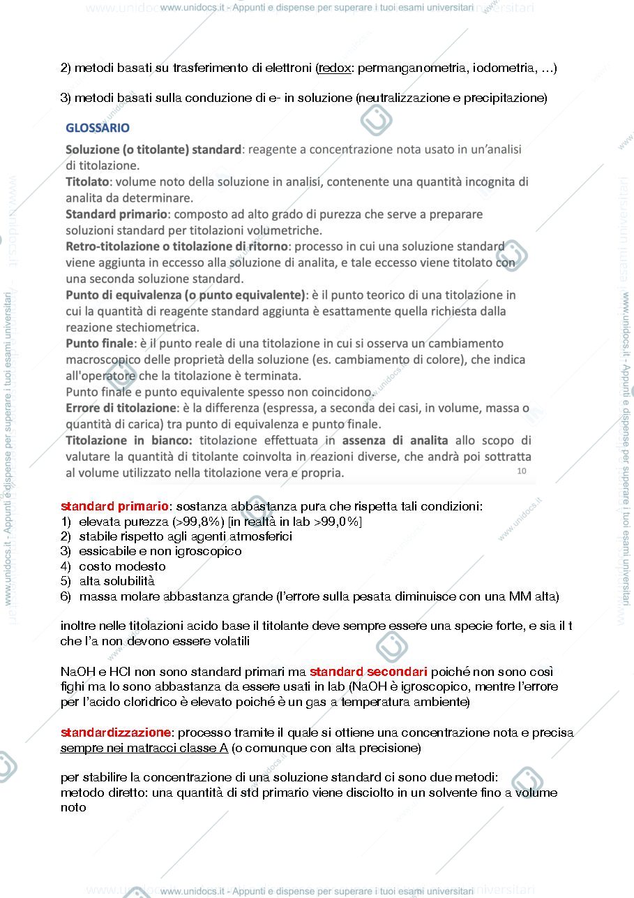 Anteprima pagina 2 — Chimica Analitica 2 - modulo 1