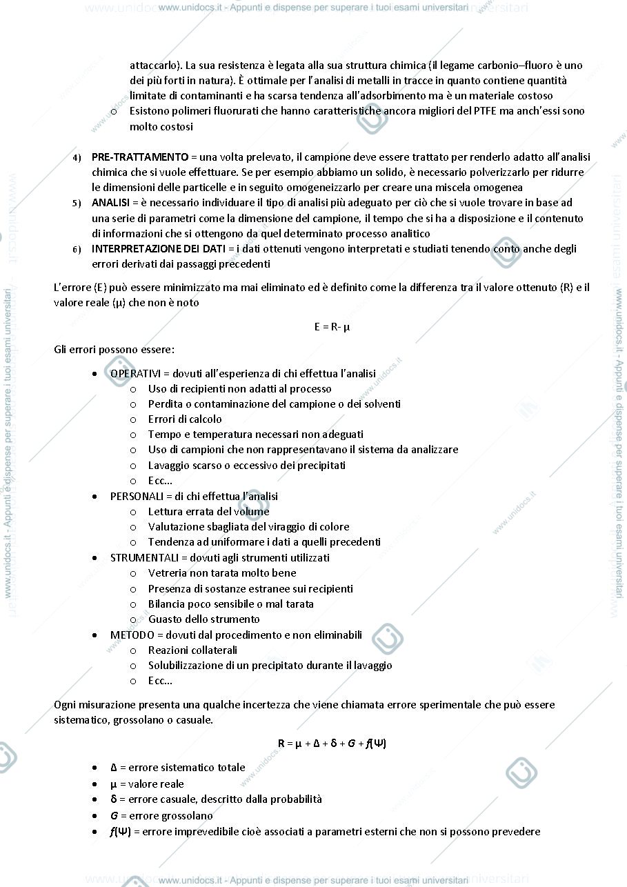 Anteprima pagina 2 — Appunti Chimica Analitica 2