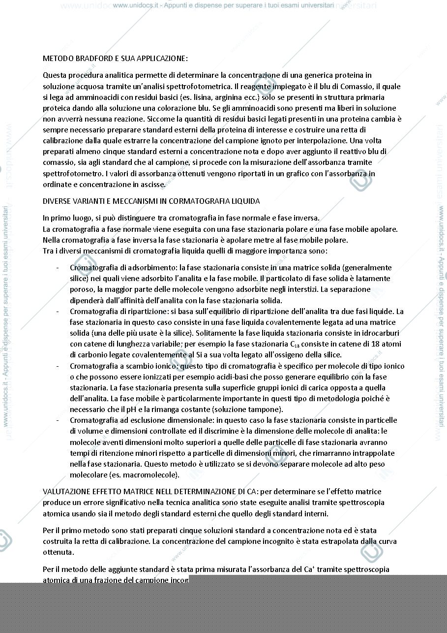 Anteprima pagina 1 — risposte domande prova d'esame