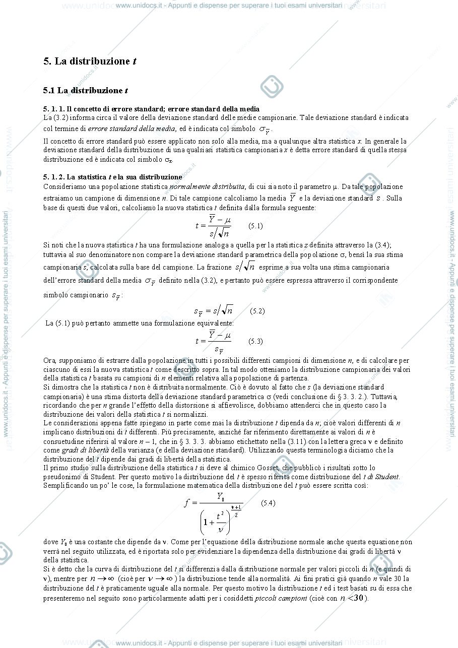 Anteprima pagina 1 — Statistica in chimica analitica 