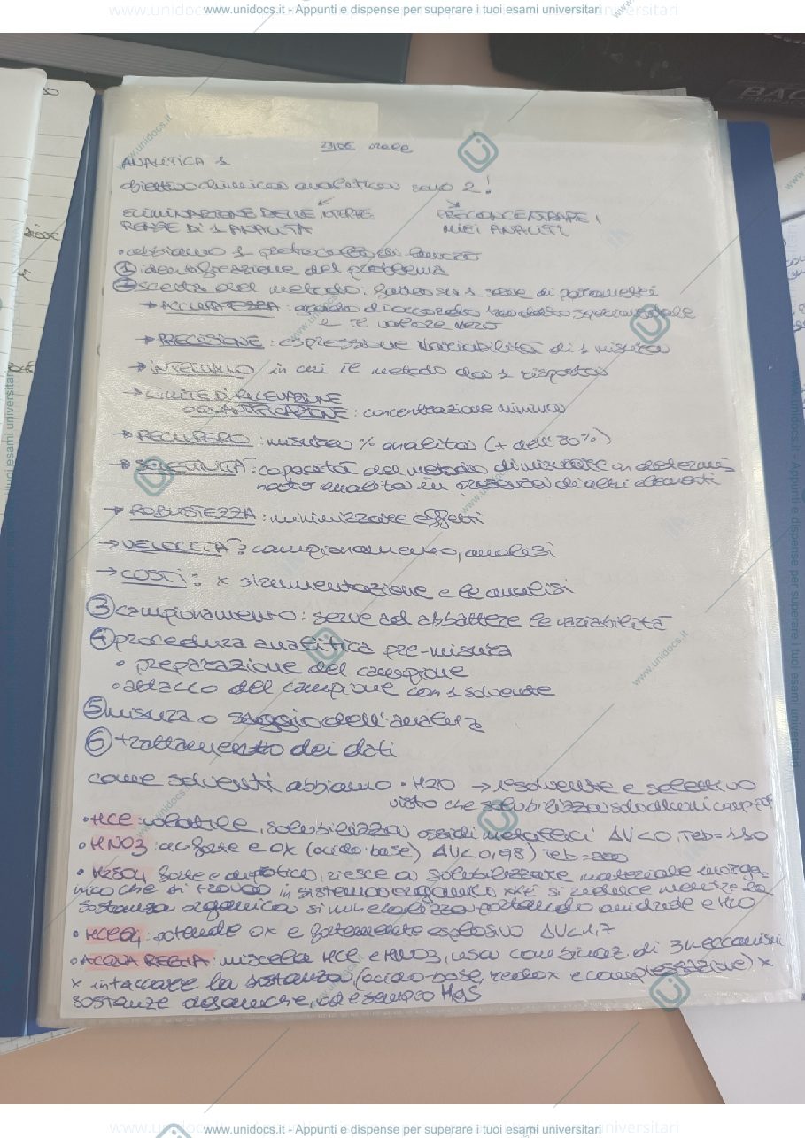 Anteprima pagina 1 — Metodo analitico 