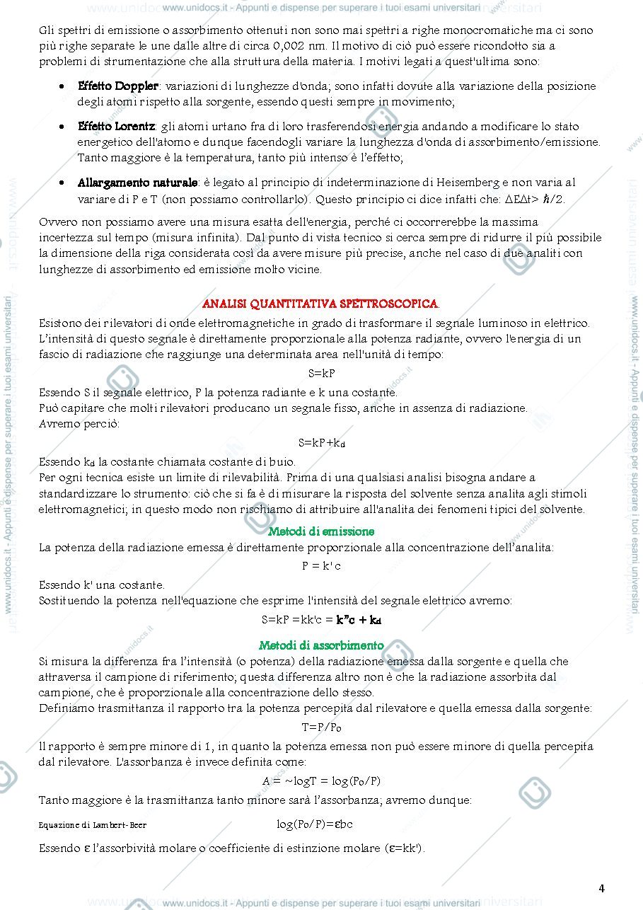 Anteprima pagina 4 — Chimica Analitica II modulo teorico