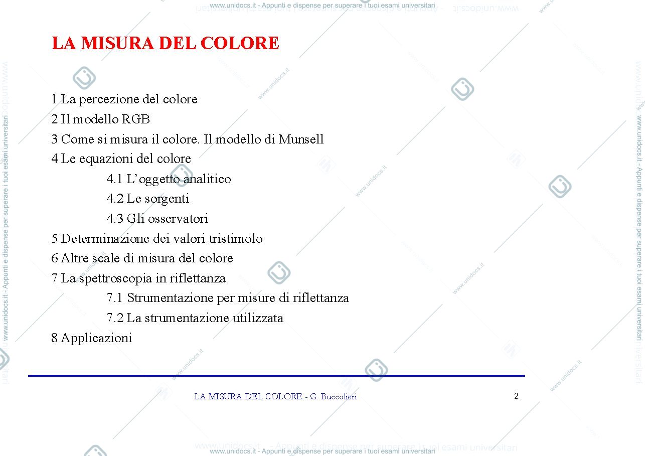 Anteprima pagina 2 — colorimetria