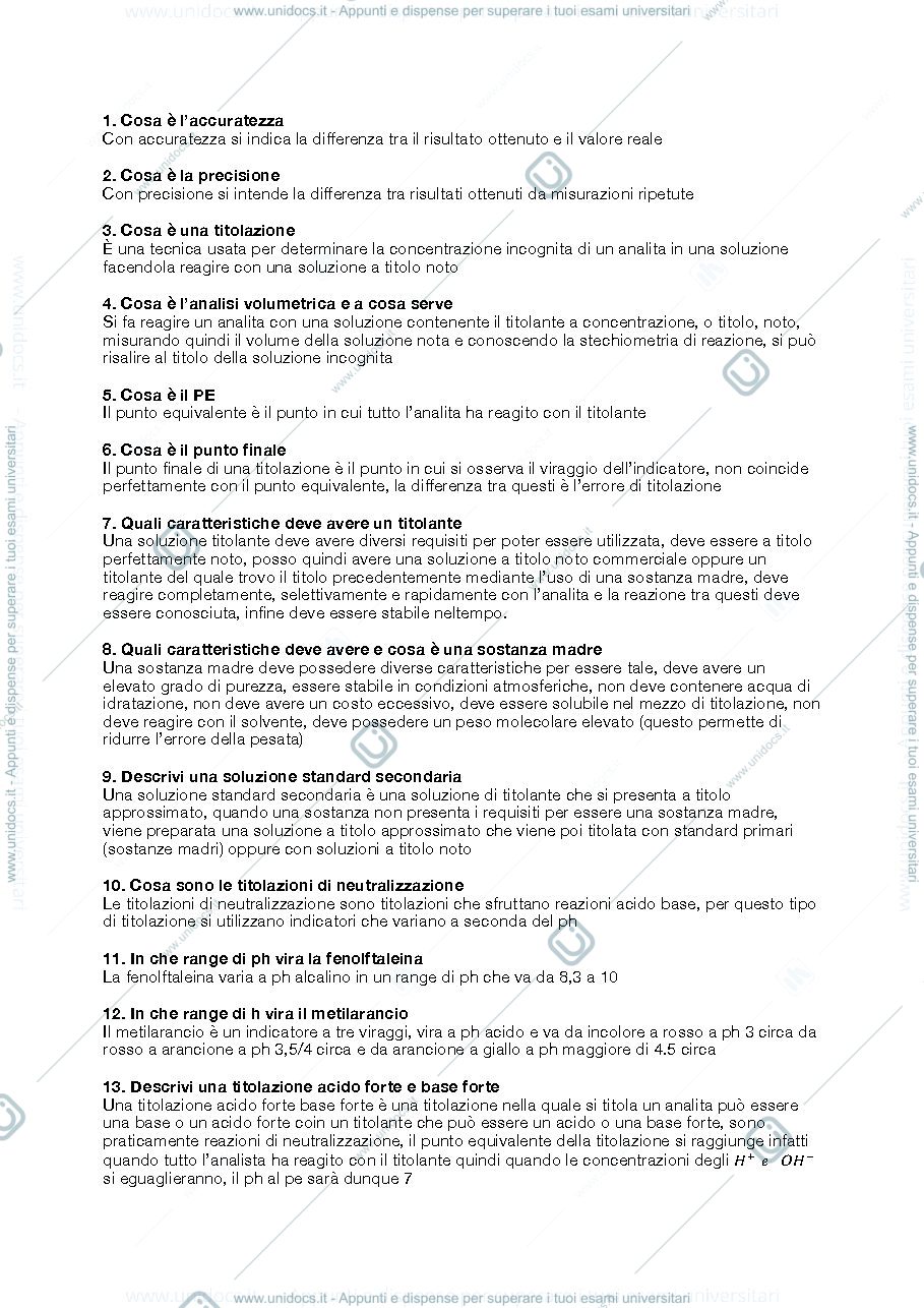 Anteprima pagina 1 — esercizi quantitativa I