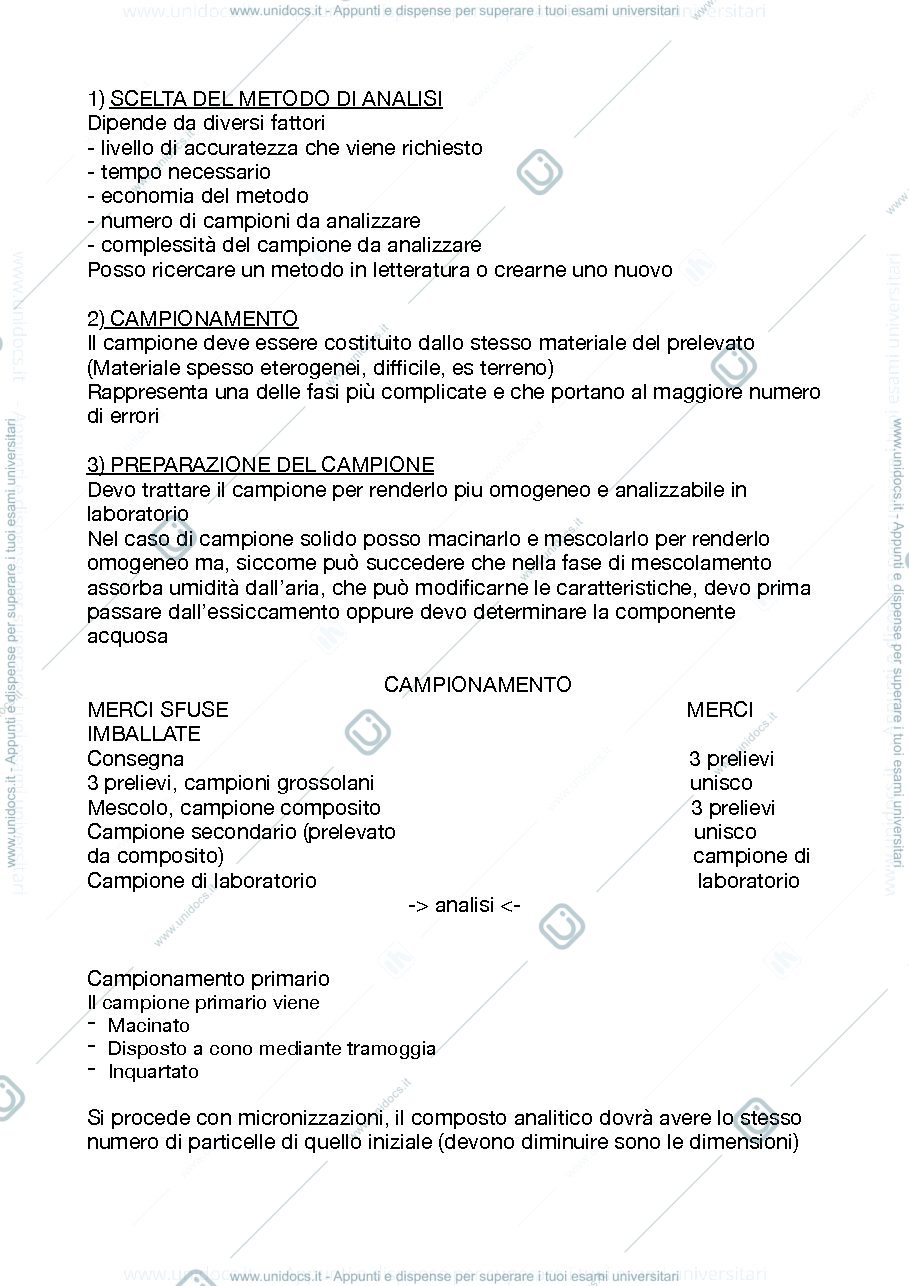 Anteprima pagina 2 — appunti di chimica analitica 
