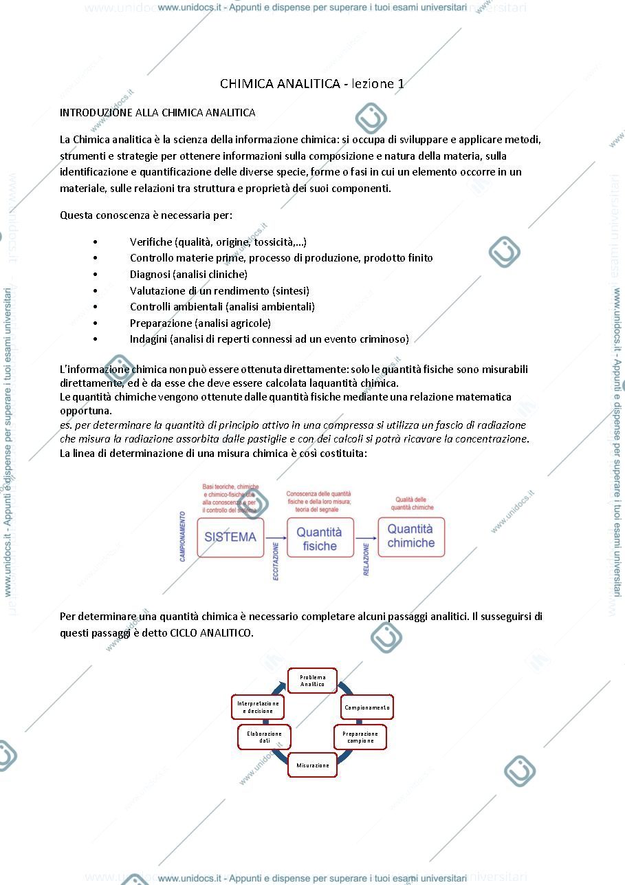Anteprima pagina 1 — chimica analitica