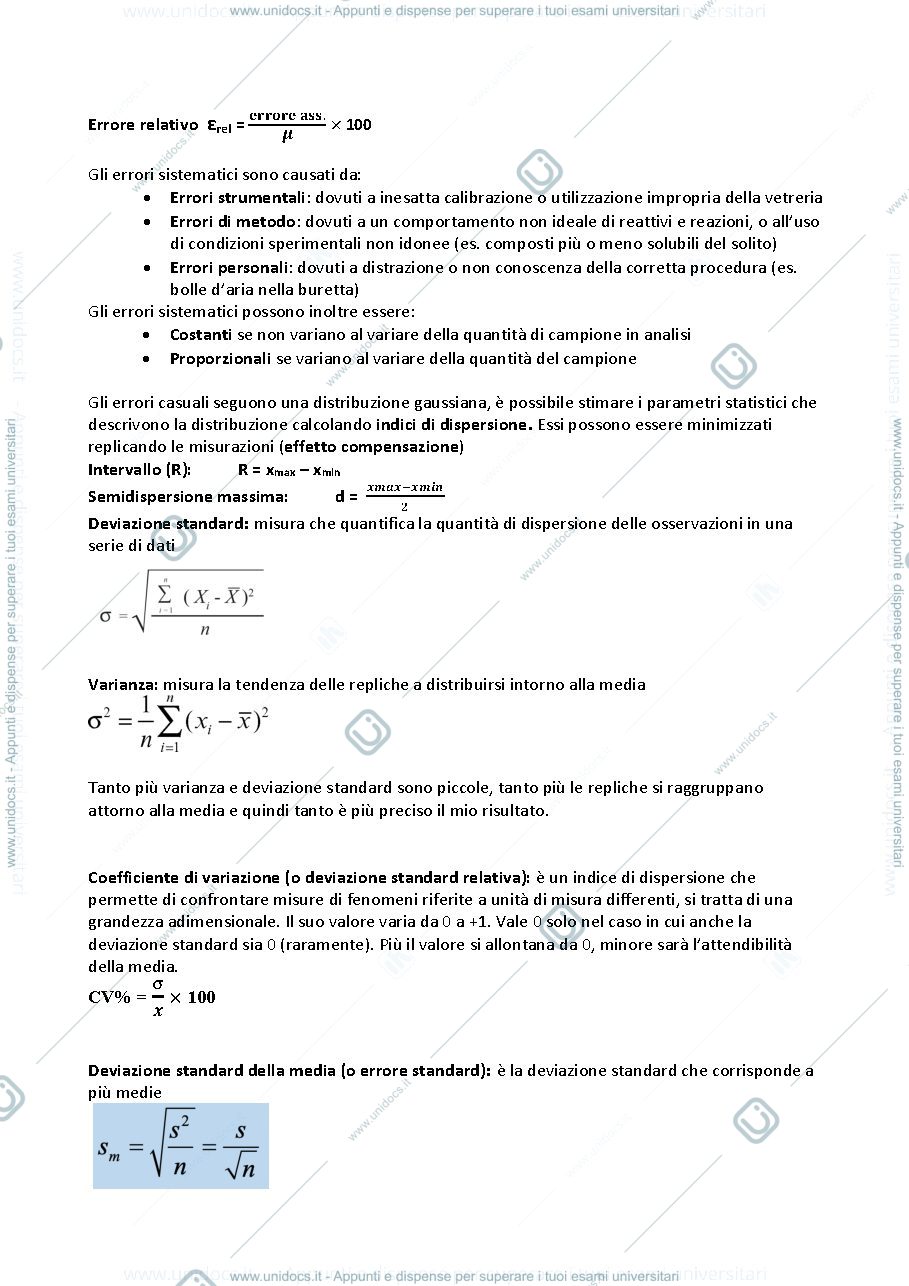 Anteprima pagina 2 — Chimica Analitica 1