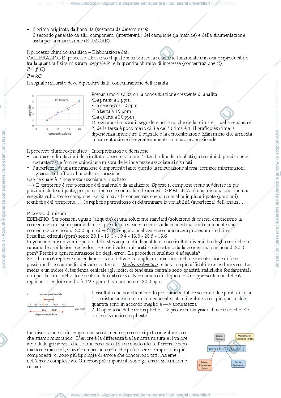 Anteprima pagina 2 — Appunti primi parziale chimica analitica
