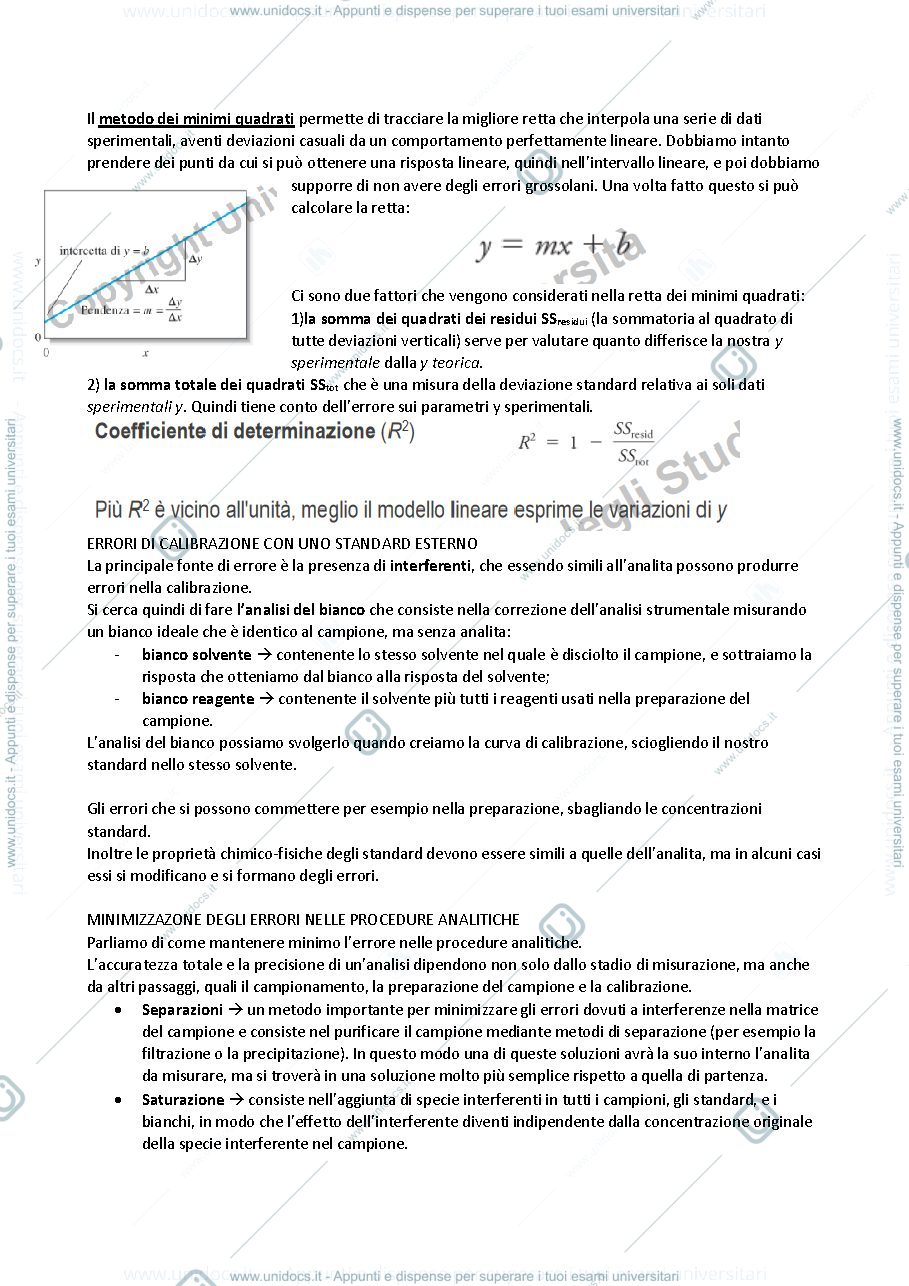 Anteprima pagina 4 — Appunti di chimica analitica 