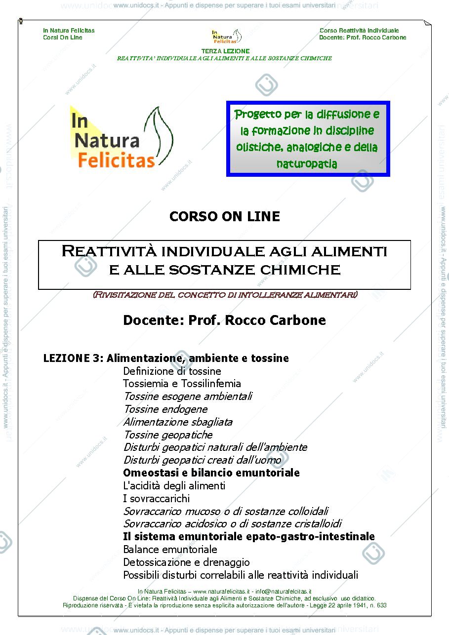 Anteprima pagina 1 — Alimenti 