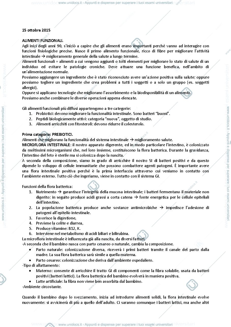 Anteprima pagina 1 — Alimenti Funzionali