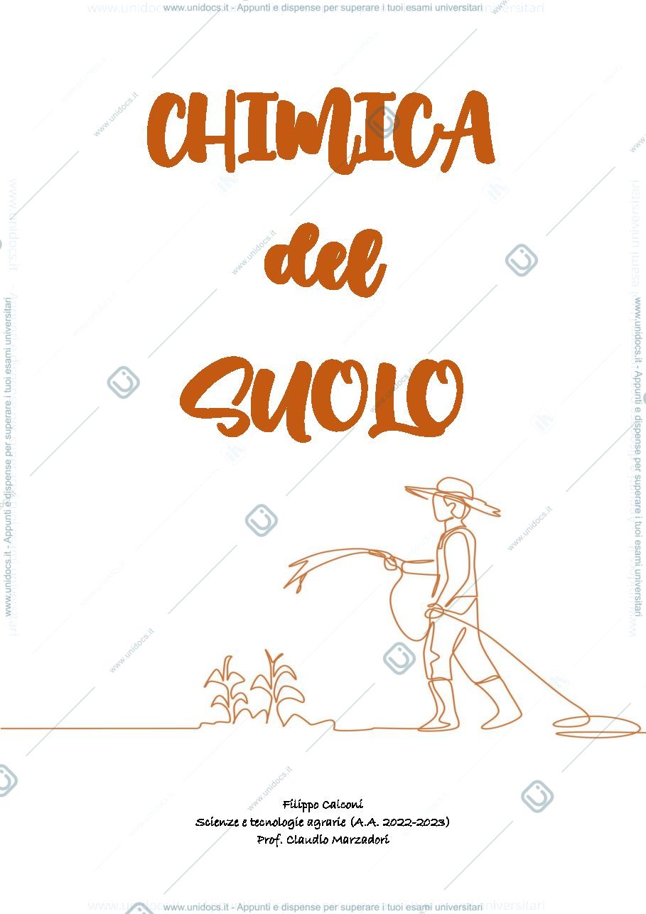 Anteprima pagina 1 — chimica del suolo