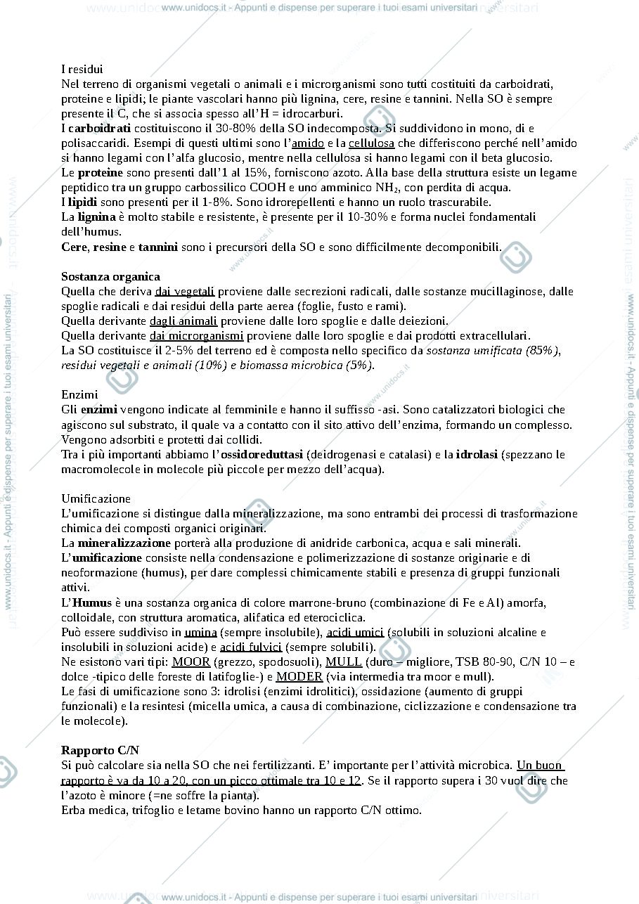 Anteprima pagina 1 — Riassunti capitolo 2 - Chimica del Terreno