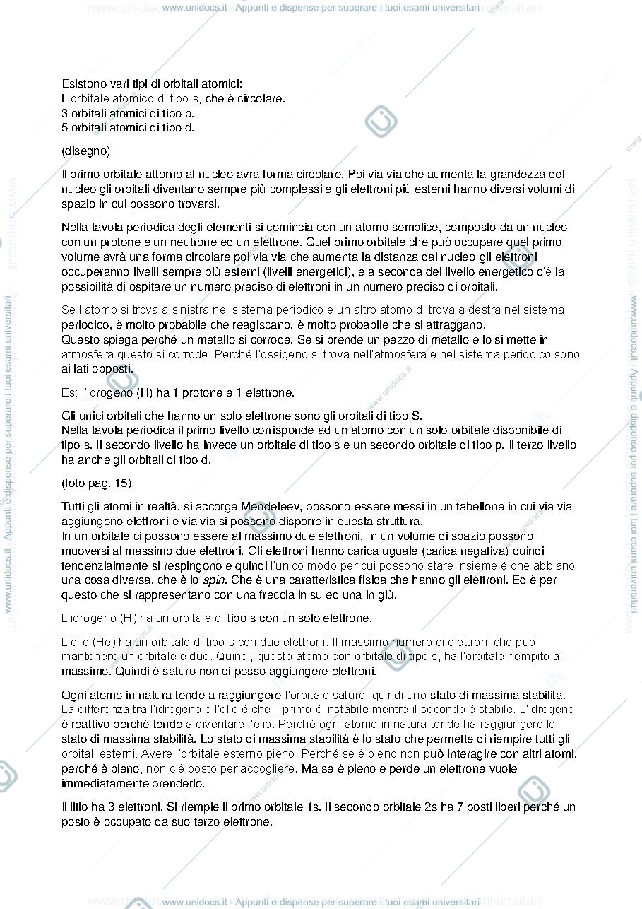 Anteprima pagina 3 — appunti delle lezioni di chimica dei beni culturali