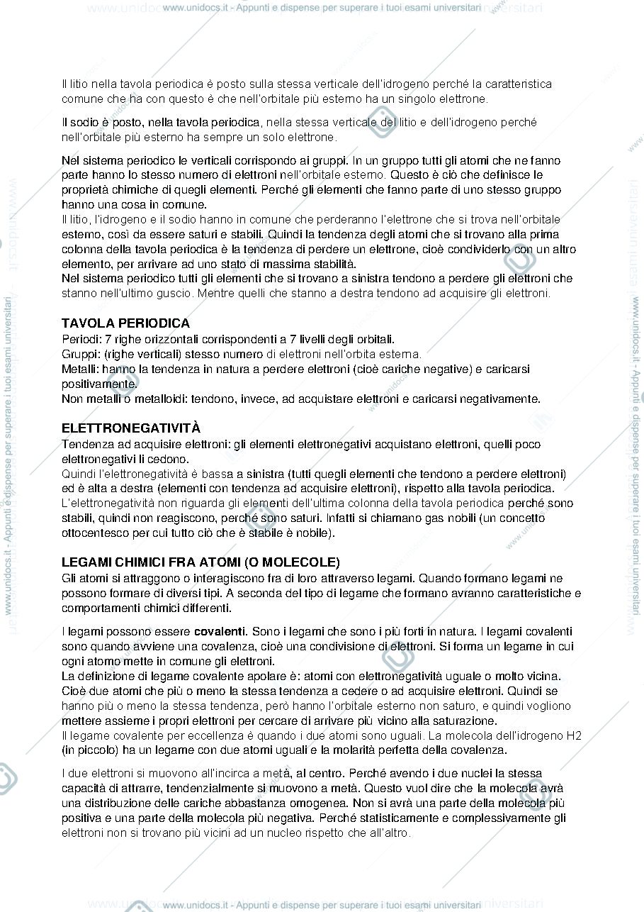 Anteprima pagina 4 — appunti delle lezioni di chimica dei beni culturali