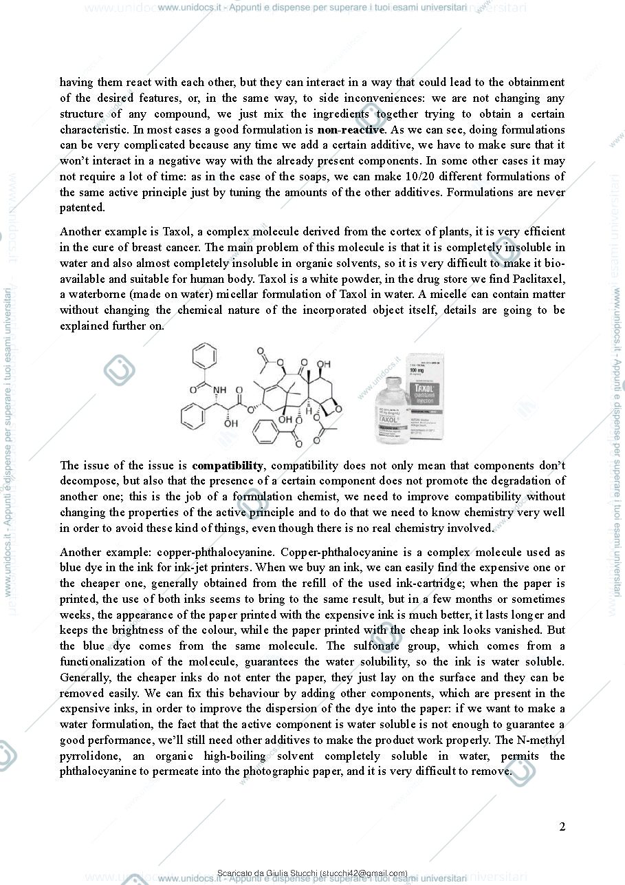Anteprima pagina 3 — Chimica delle gormulazioni