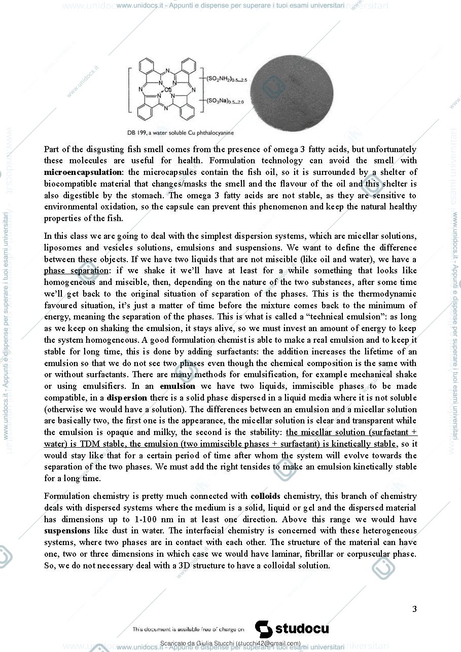 Anteprima pagina 4 — Chimica delle gormulazioni