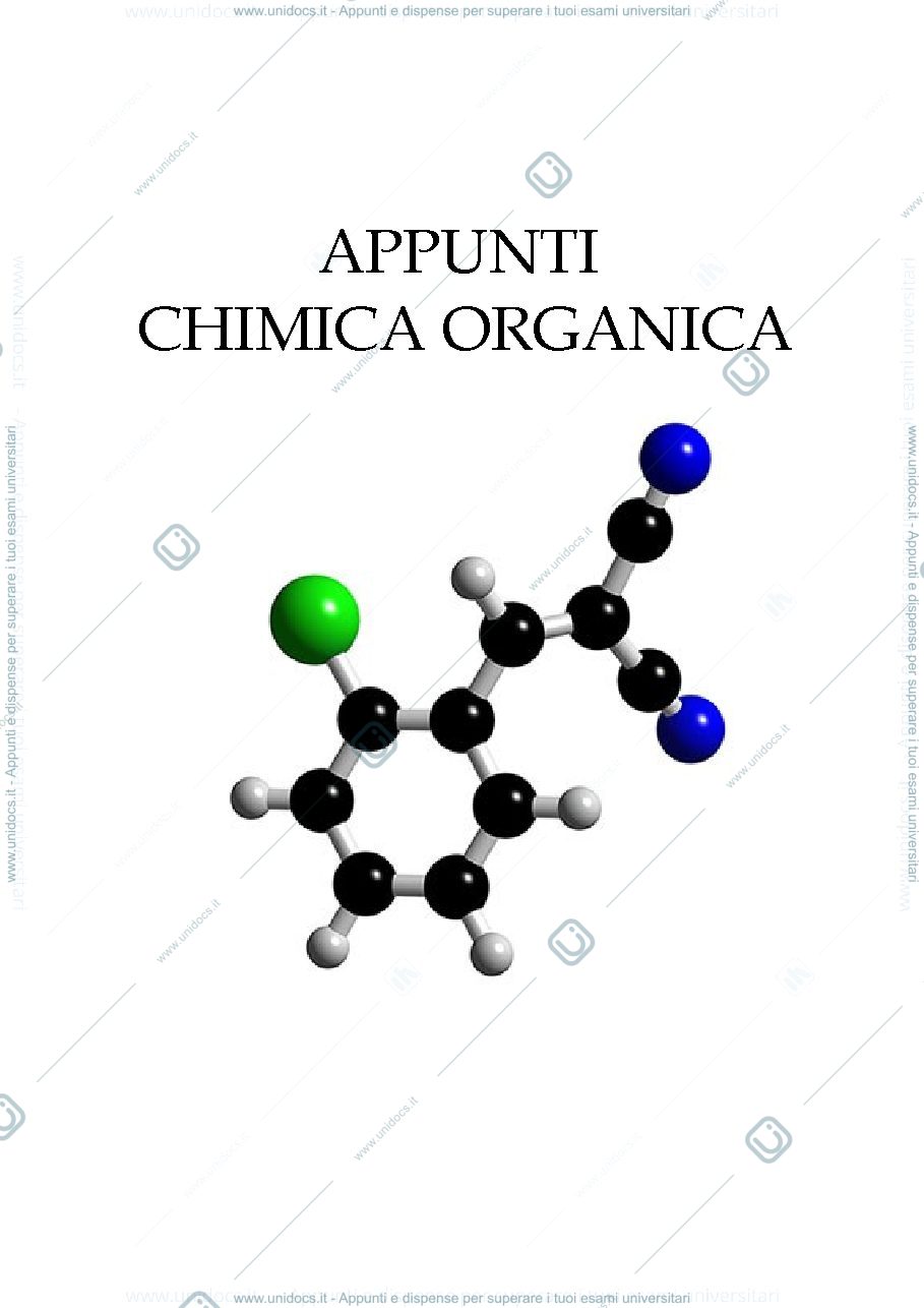 Anteprima pagina 1 — Chimica organica