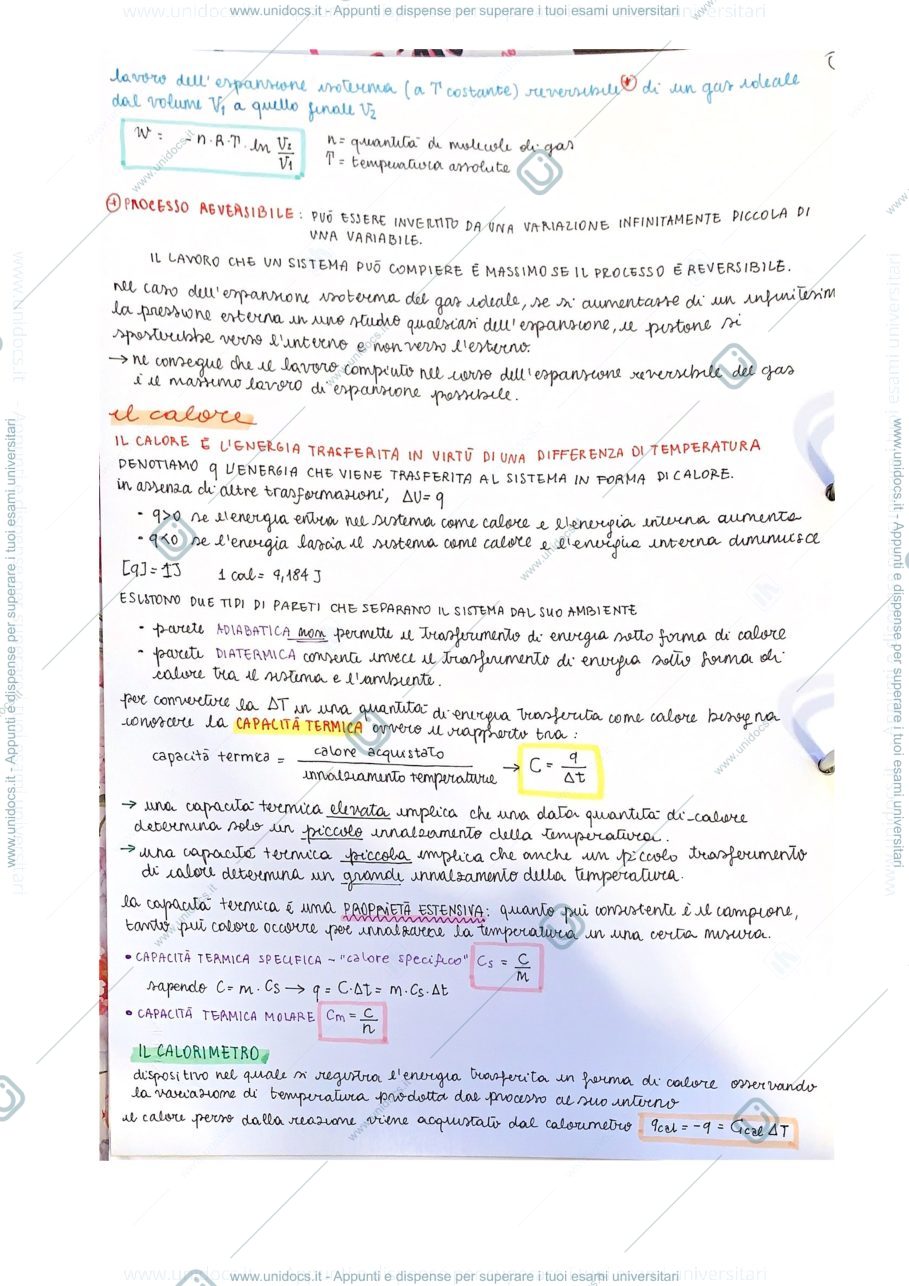 Anteprima pagina 2 — Riassunto termodinamica