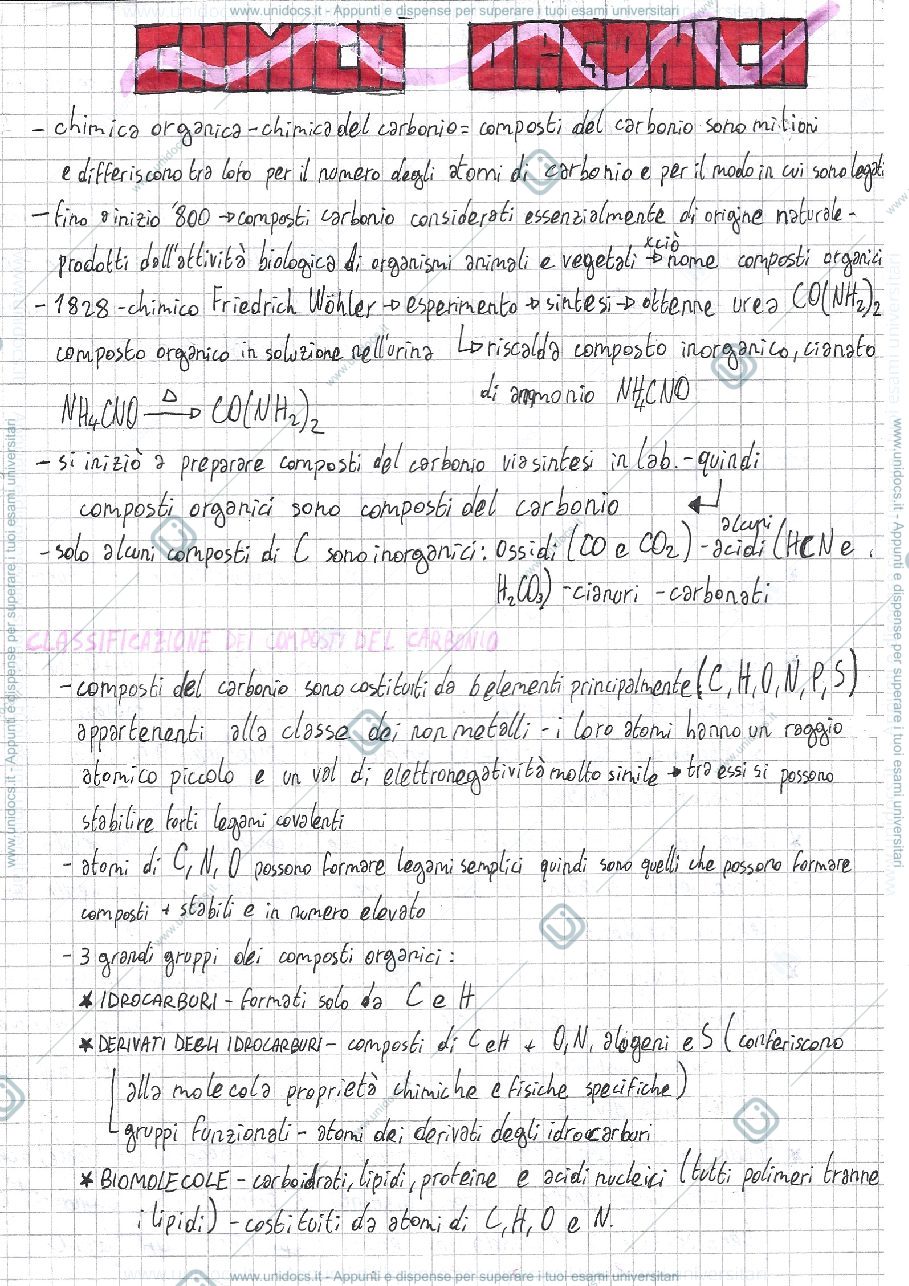 Anteprima pagina 1 — Chimica organica