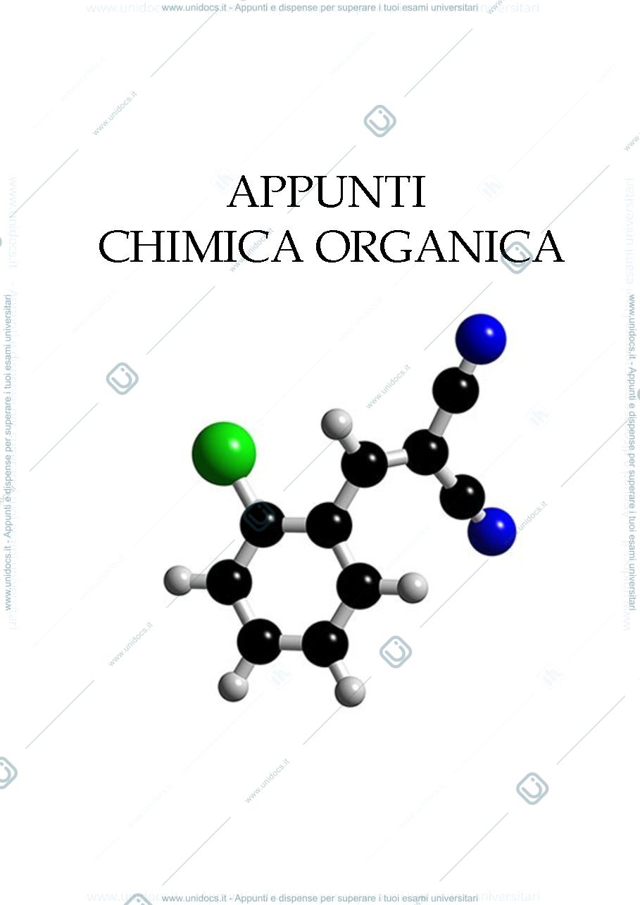 Anteprima pagina 1 — Appunti chimica organica 
