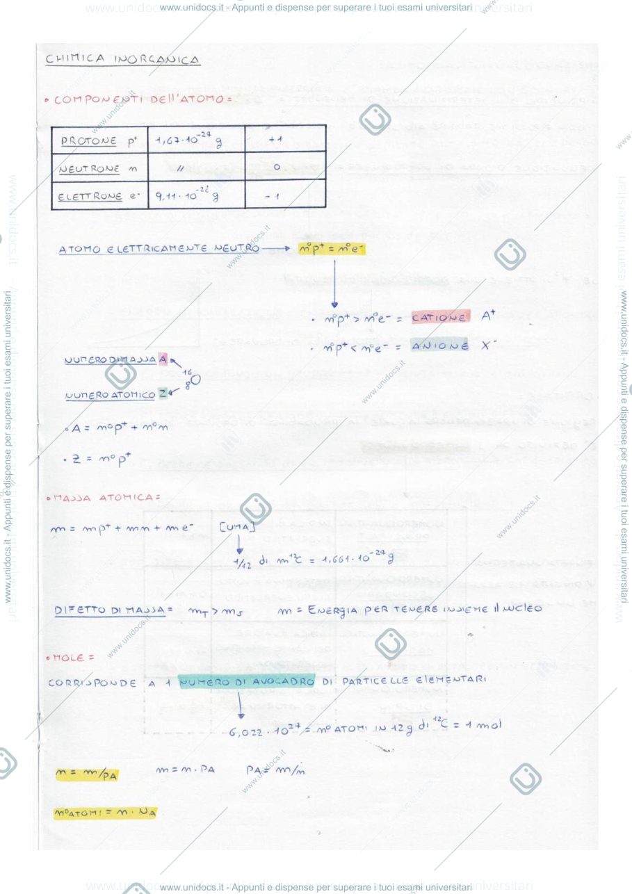 Anteprima pagina 1 — RIASSUNTI DI CHIMICA ORGANICA E PROPEDEUTICA BIOCHIMICA