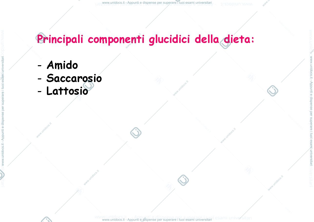 Anteprima pagina 1 — Metabolismo glucidico