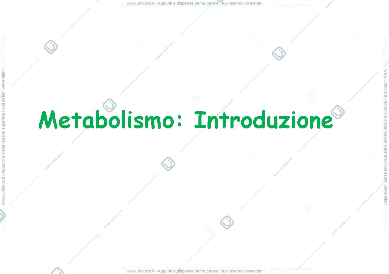 Anteprima pagina 1 — Metabolismo