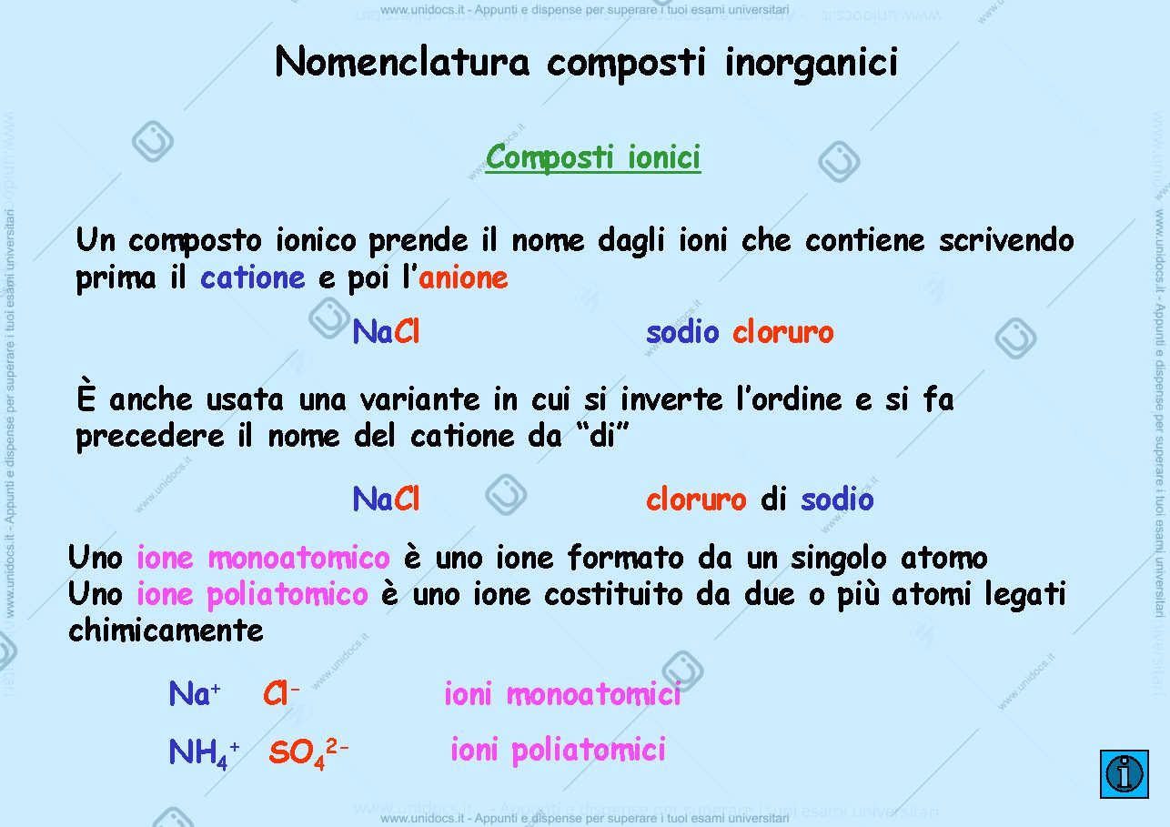 Anteprima pagina 2 — reazioni chimiche - nomenclatura 