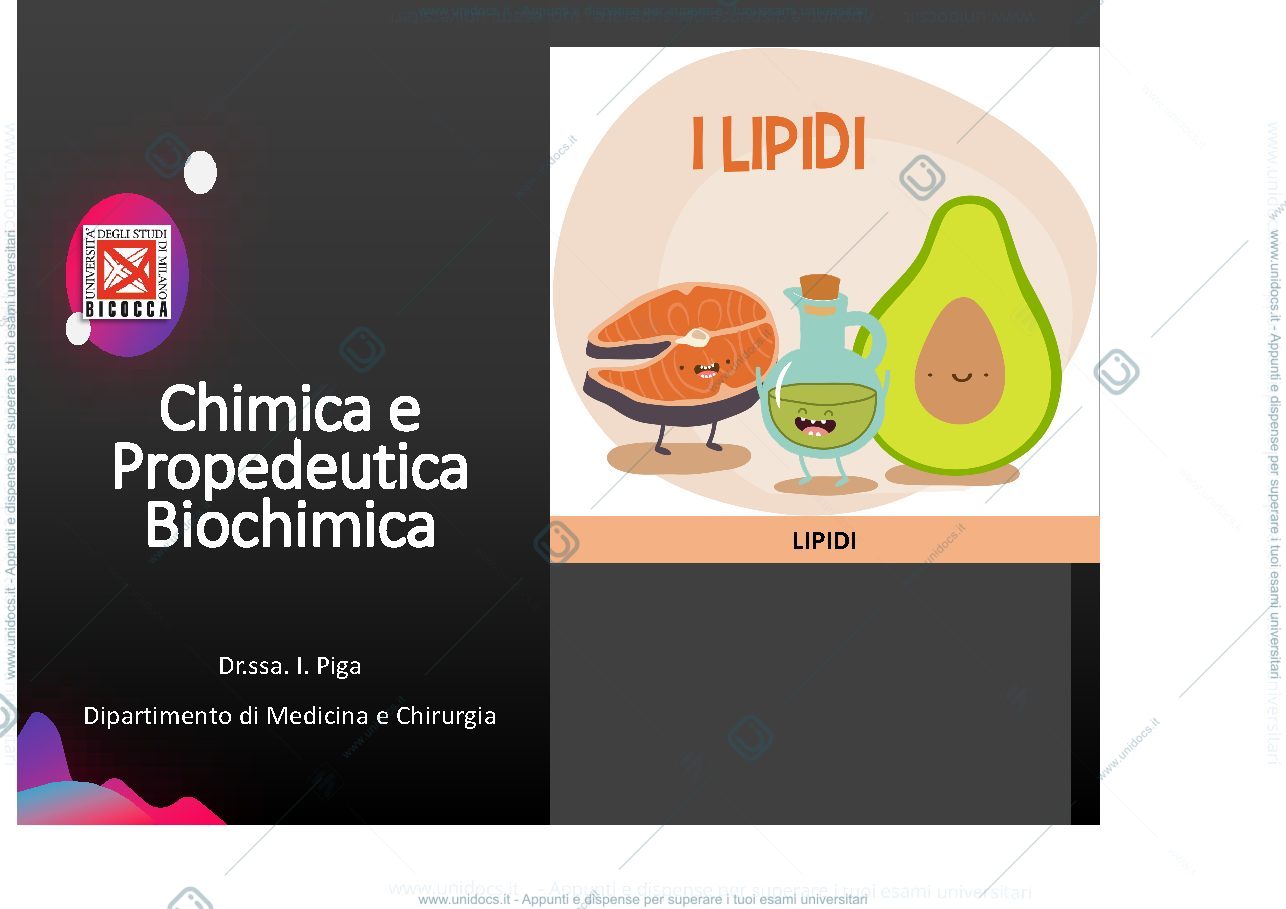 Anteprima pagina 1 — Lipidi 
