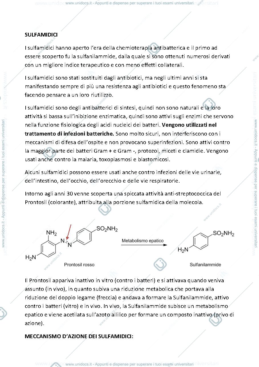 Anteprima pagina 1 — Appunti di chimica farmaceutica e tossicologica 1