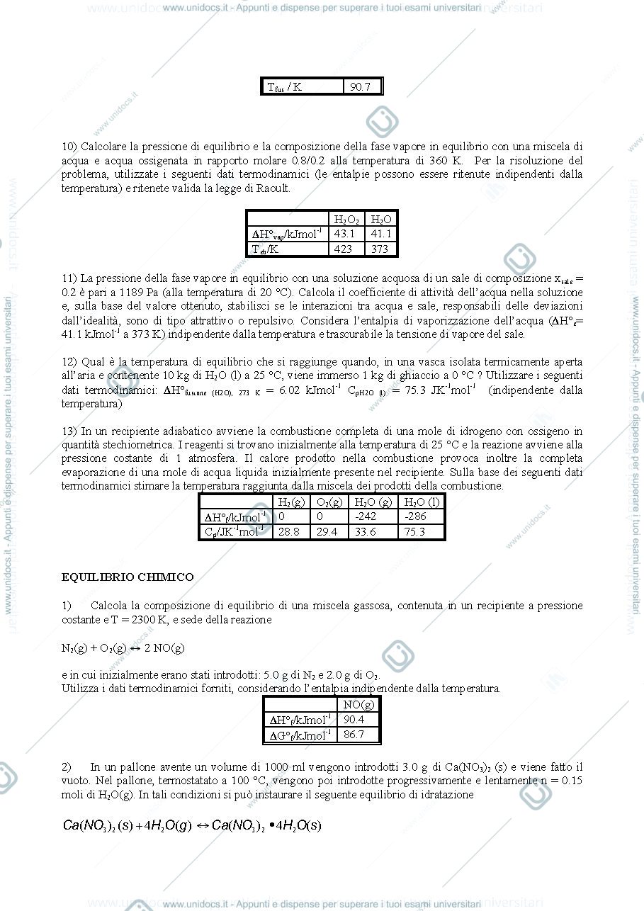 Anteprima pagina 2 — esercizi di termodinamica