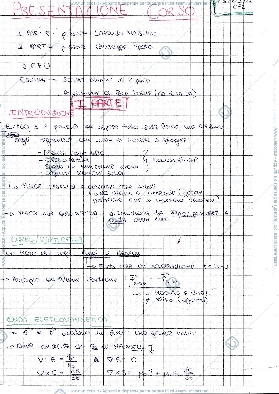 Anteprima pagina 2 — Appunti prima parte CF2