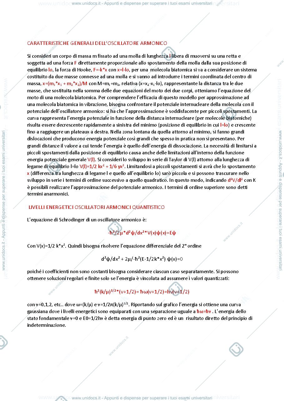 Anteprima pagina 1 — APPUNTI DI CHIMICA FISICA II