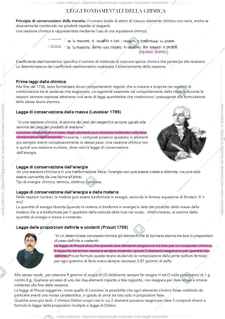 Anteprima pagina 3 — Prima parte di Chimica generale