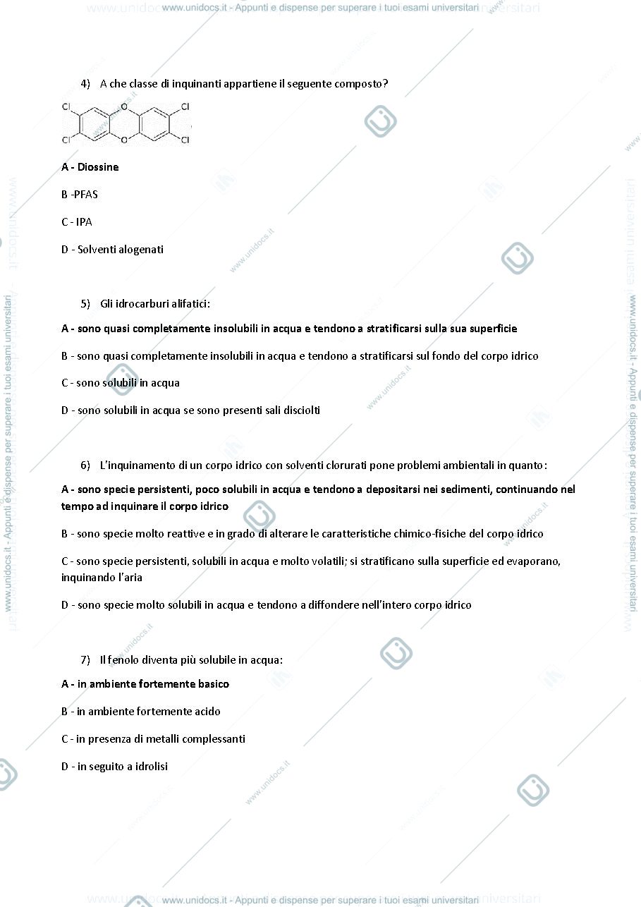Anteprima pagina 2 — Domande chimica ambientale