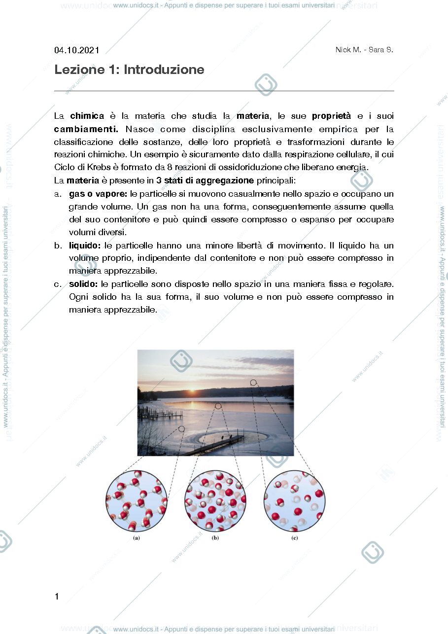 Anteprima pagina 1 — Lezione 1 e 2