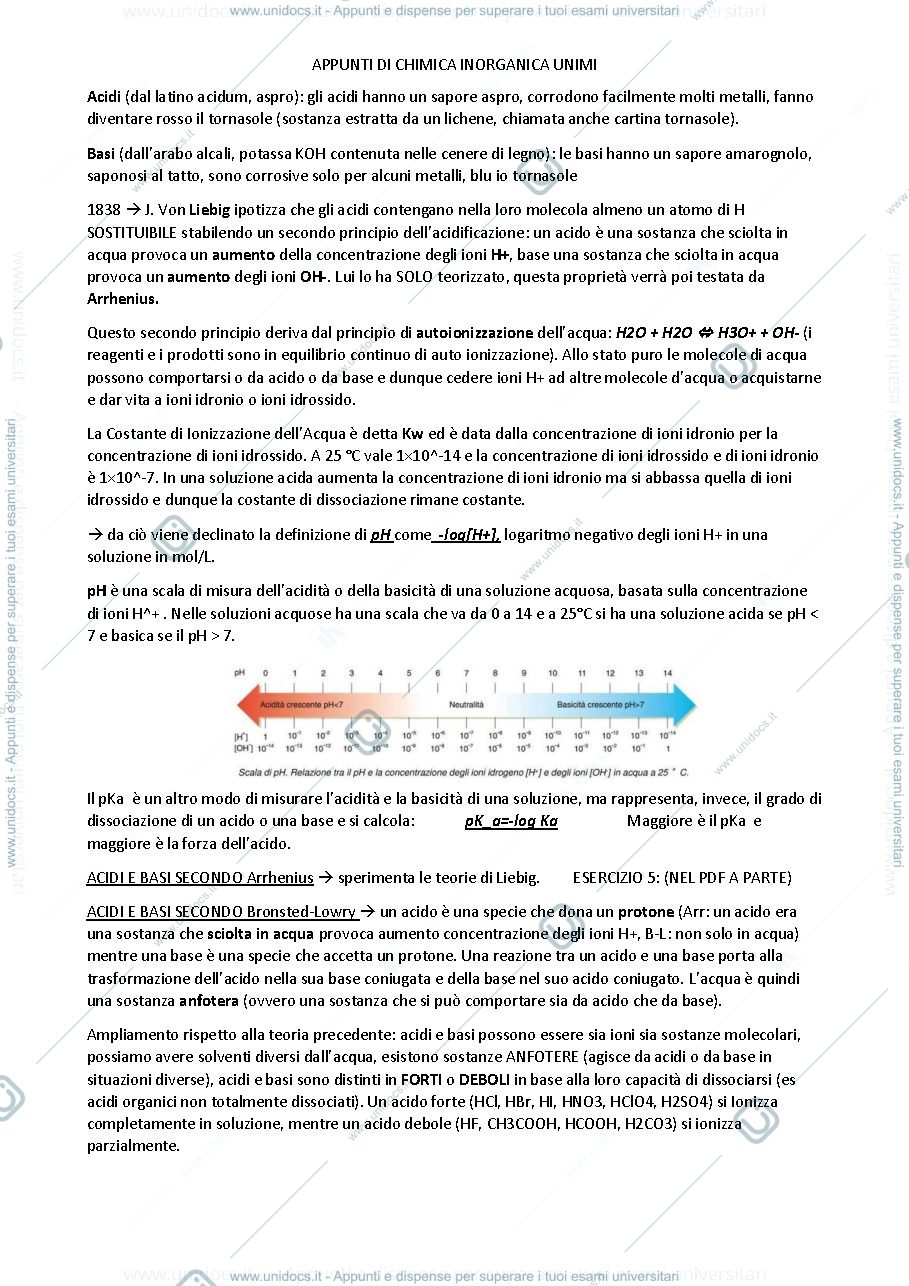 Anteprima pagina 4 — Appunti di Chimica Inorganica modulo I