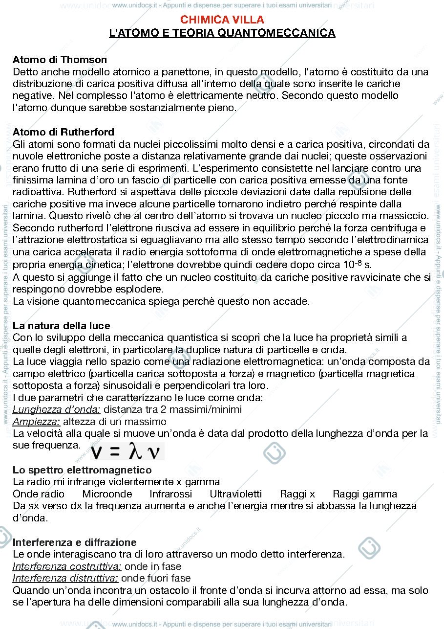 Anteprima pagina 1 — Riassunti da slide