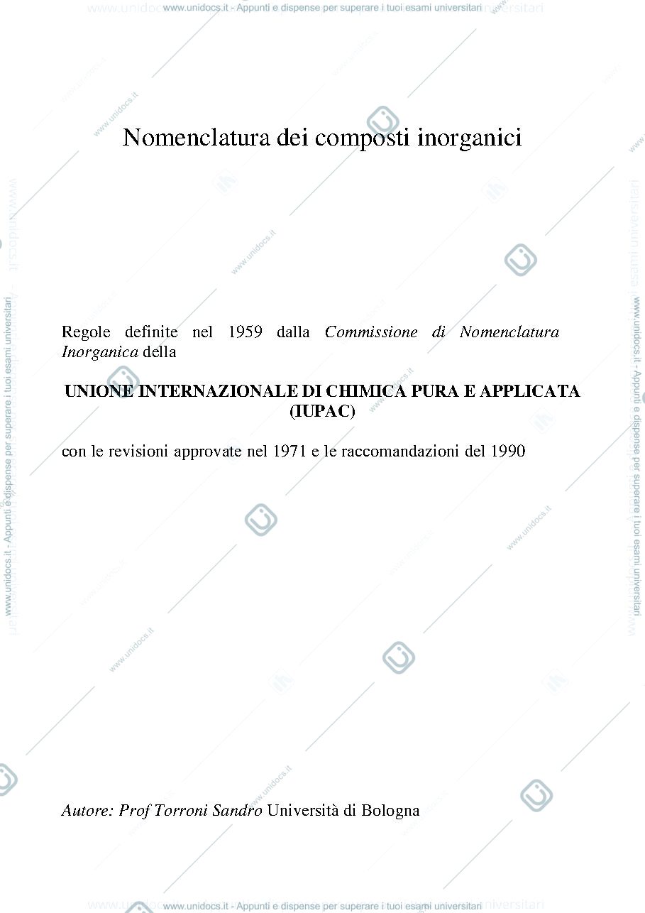 Anteprima pagina 1 — Nomenclatura