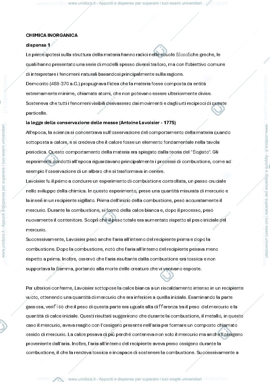 Anteprima pagina 1 — Chimica Inorganica