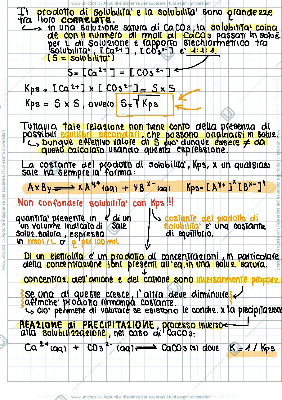 Anteprima pagina 2 — Equilibri di solubilità 