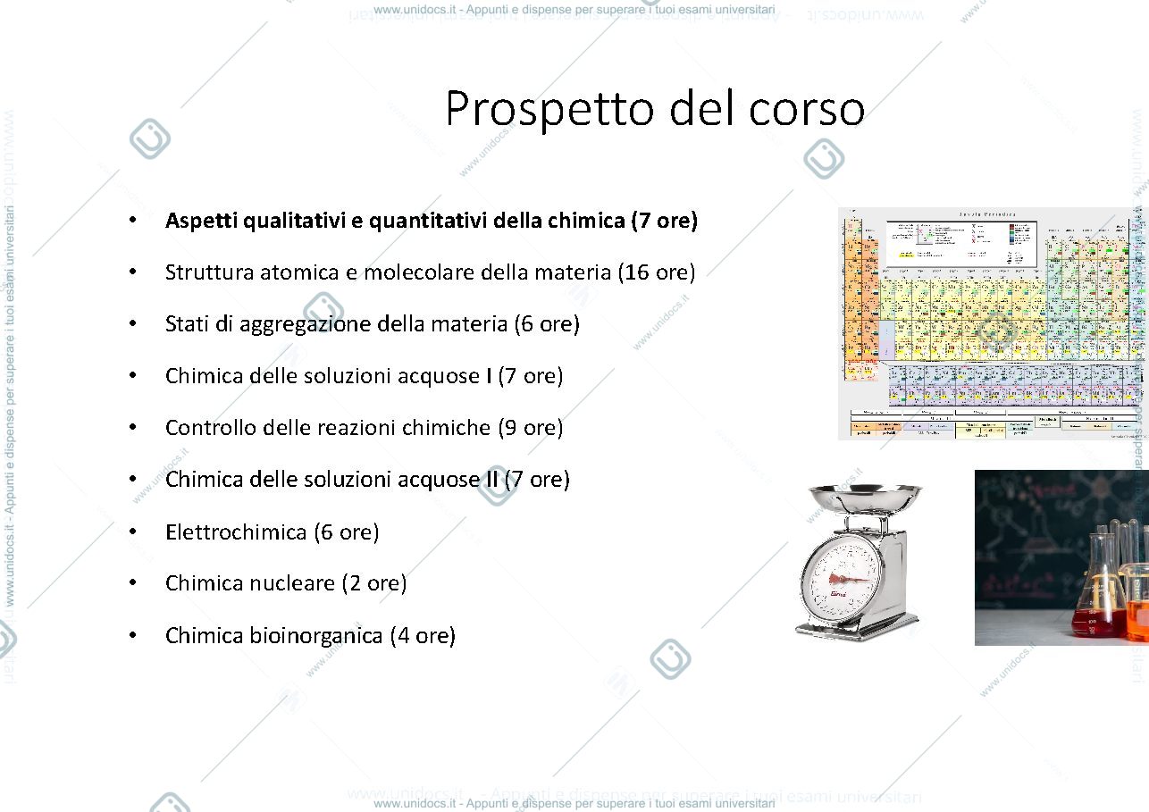 Anteprima pagina 3 — Aspetti quantitativi e qualitativi della materia