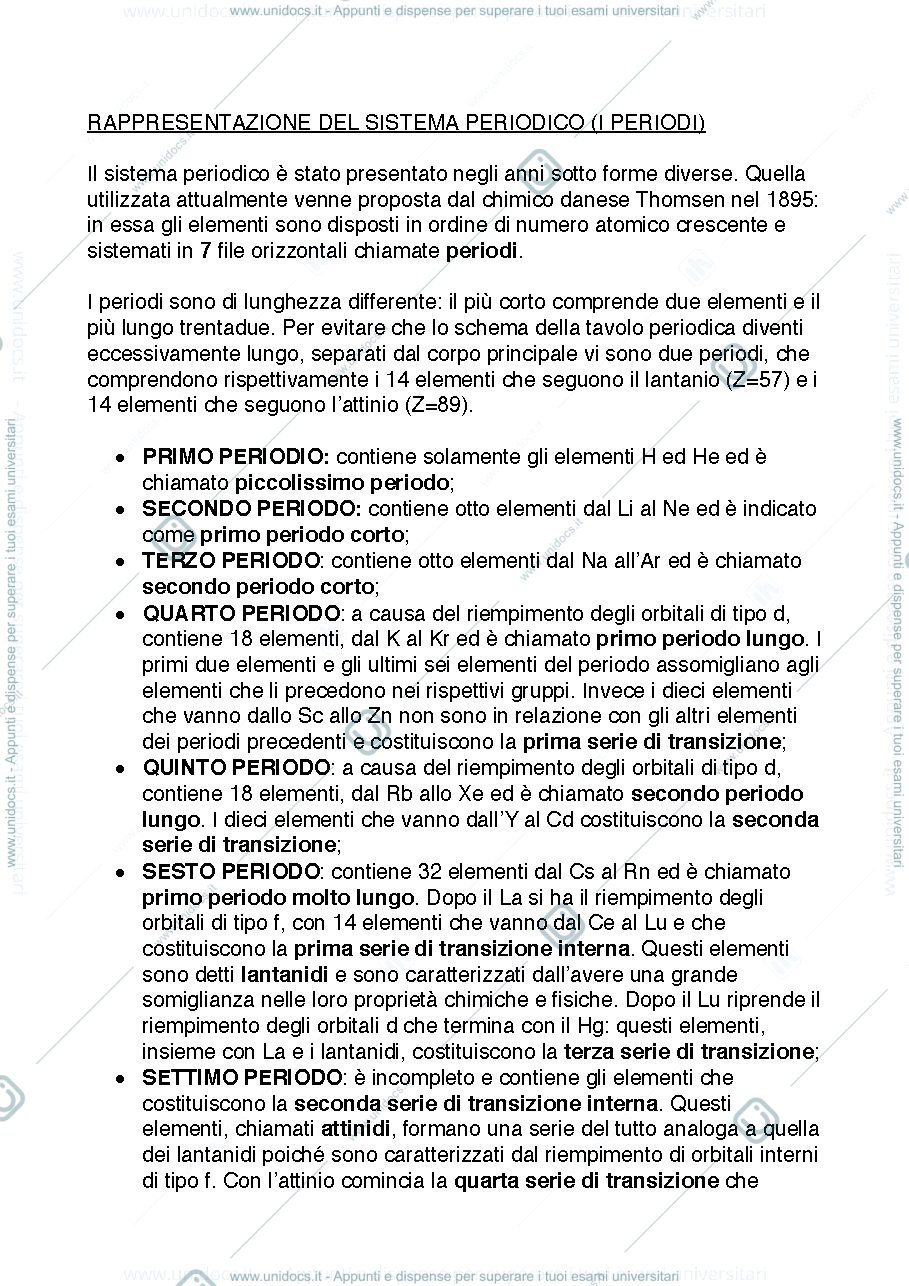 Anteprima pagina 3 — Tavola periodica
