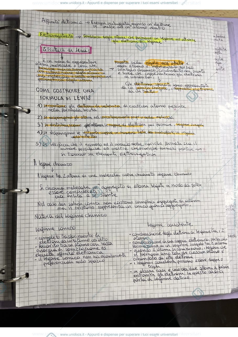Anteprima pagina 1 — chimica generale