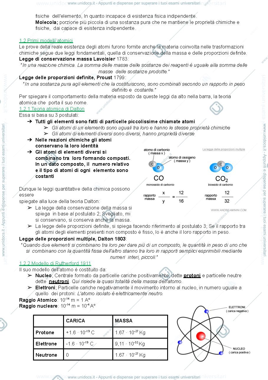 Anteprima pagina 2 — Appunti di chimica generale pt.1