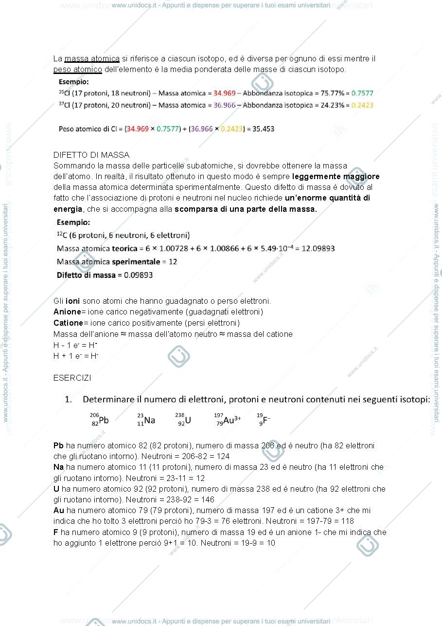 Anteprima pagina 5 — Chimica generale e stechiometria
