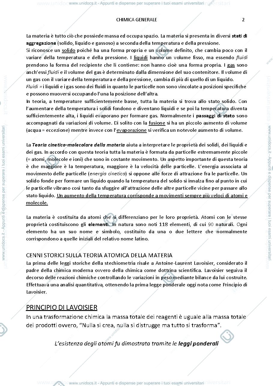 Anteprima pagina 2 — Chimica generale 