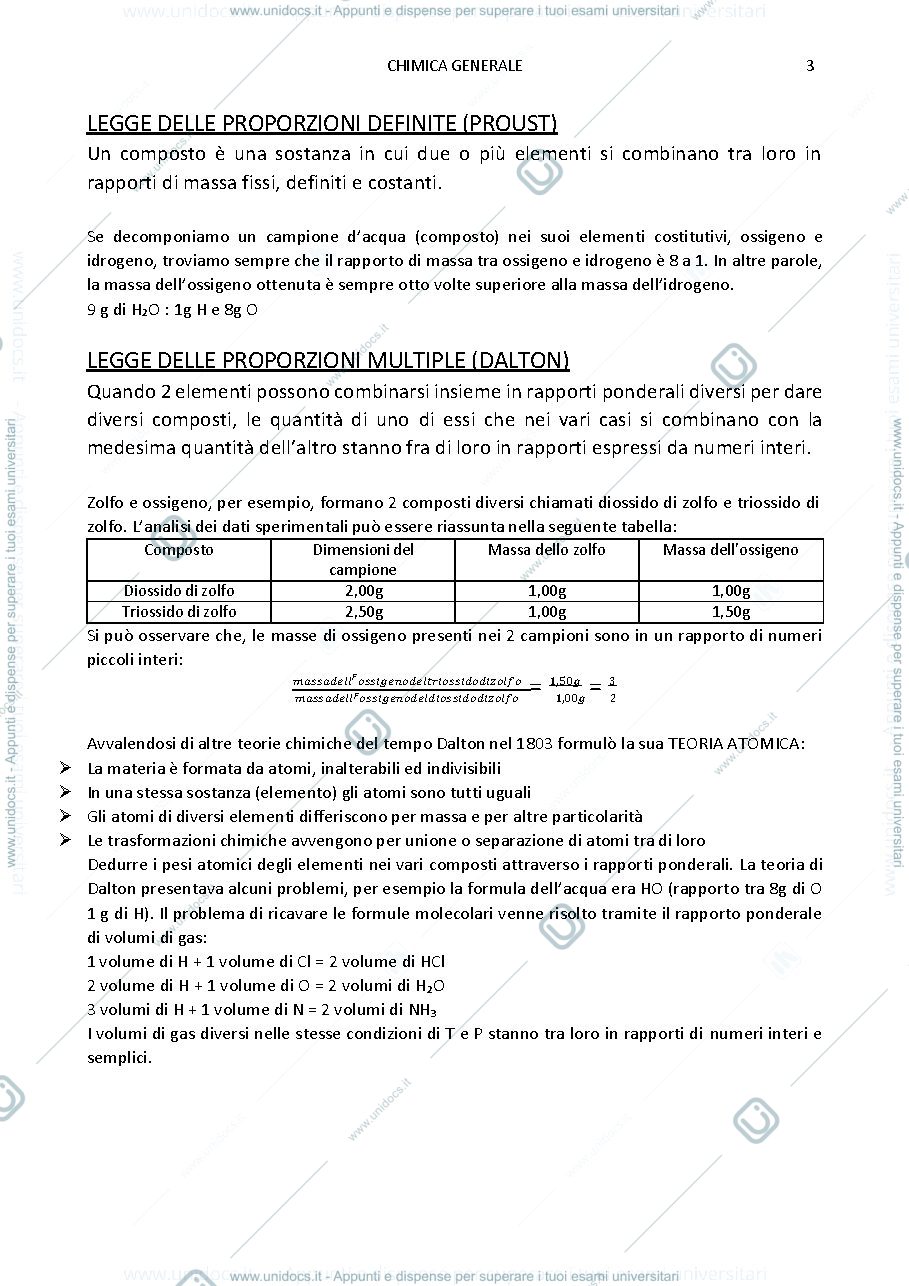 Anteprima pagina 3 — Chimica generale 