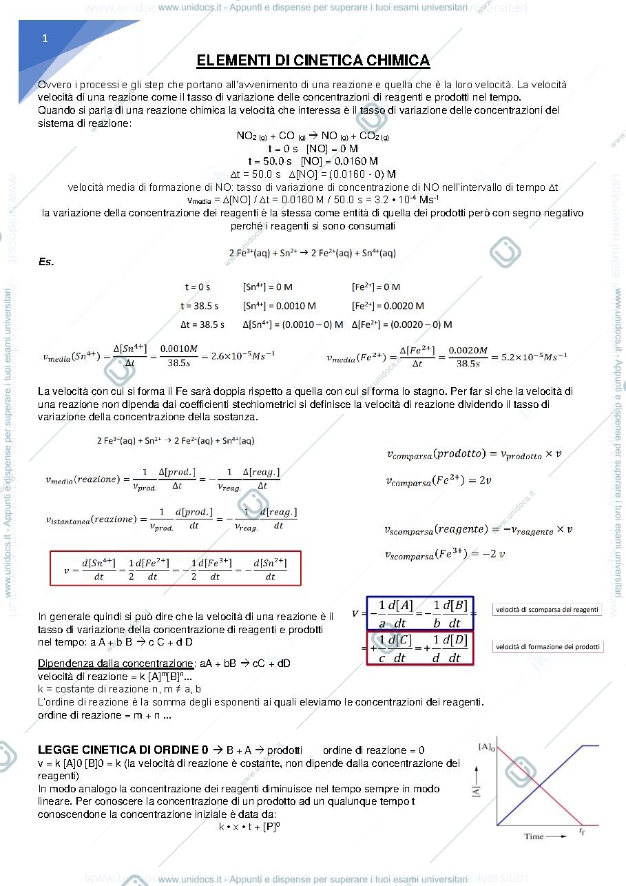 Anteprima pagina 1 — elementi di cinetica